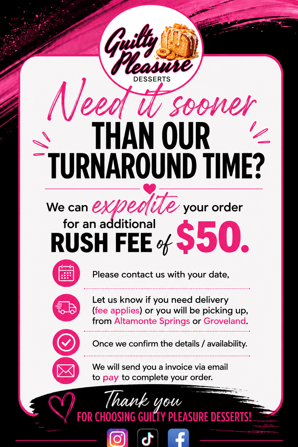 Rush Processing Fee